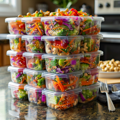 Cashew Crunch Salad with Sesame Dressing