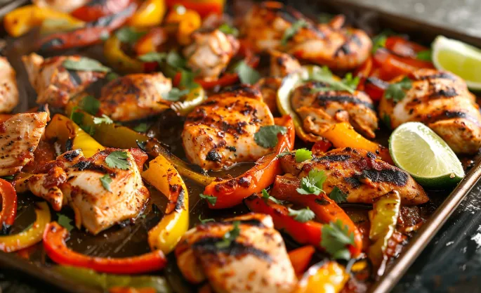 Sheet Pan Chicken Fajitas