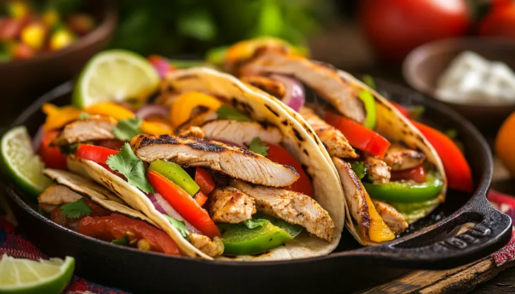 what to eat with chicken fajitas