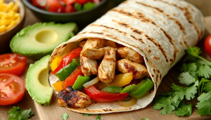 how many calories are in a chicken fajita