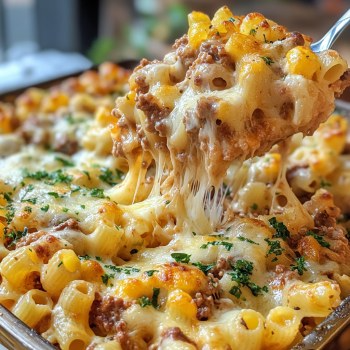 Cheesy Cowboy Pasta Bake